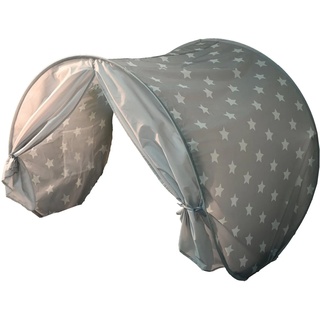 Knorrtoys® Betttunnel Bettzelt, Grey White Stars grau