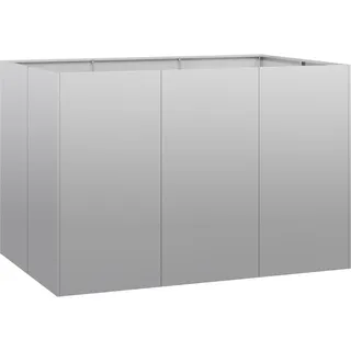 vidaXL Pflanzkübel 120 x 80 x 80 cm Silber