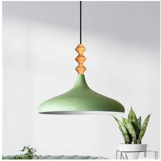 Bamyum Champion 1-flg. Ø35 cm rund Holz Metall minzgrün