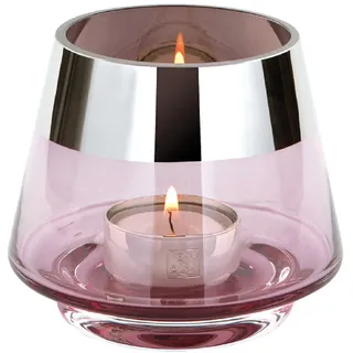 Fink Teelichthalter Jona Glas Rosa