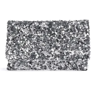 Abro Sequins | Clutch in silber