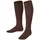 Unisex K Kh nachhaltige Baumwolle lang einfarbig 1 Paar Braun Dark Brown 5230 27-30 27-30
