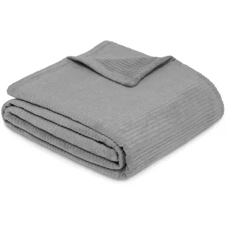IBENA Kuscheldecke 150 x 200 cm Grau