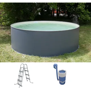 SUMMER FUN Stahlwandpool Set rund Arizona 350 x 90 cm