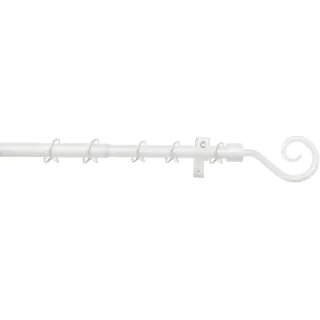 GARDINIA Gardinenstangen Komplett-Set Hook ausziehbar Ø mm weiß