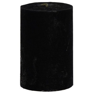B&S Stumpenkerze Rustikkerze durchgefärbt schwarz 7,5 x Ø 5 cm schwarz Shopping4u-24