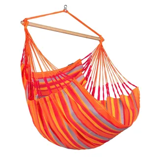 La Siesta Domingo – Hängematte Komfort für den Winter, Funktionsfaser, kolumbianische Herstellung, große Oberfläche, Stabilisator Bambus, Entspannung im Freien – Tukan, Comfort