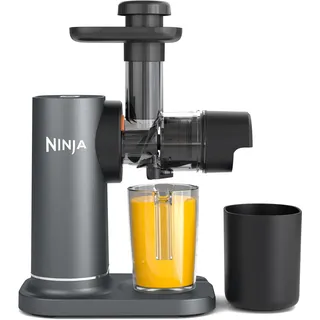 Ninja JC151EU Kaltentsafter mit Anti-Verstopfungs-Filter Slow Juicer 150 Watt, Grau