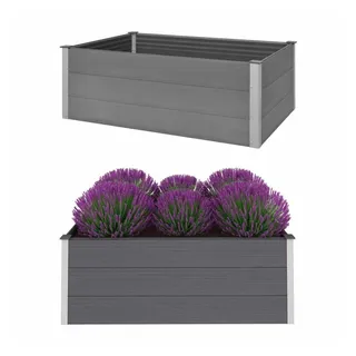 vidaXL Garten-Hochbeet WPC 150 x 100 x 54 cm Grau