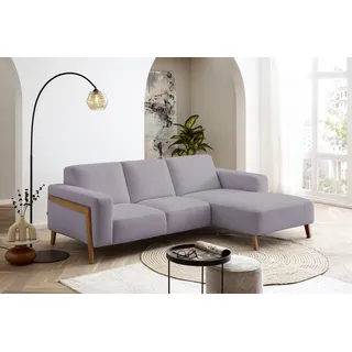 exxpo - sofa fashion Eckcouch L-Form 2-Sitzer lila