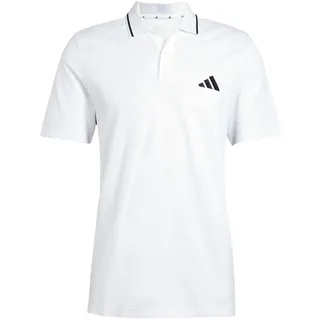 adidas Essentials 3-Streifen Piqué Kurzarm-poloshirt White / Black XL