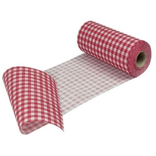 Sensalux Tischläufer Sensalux Tischläufer, stoffähnliches Vlies, Farbe + Breite wählbar rot|weiß 50 cm x 2500 cm x 0 mm