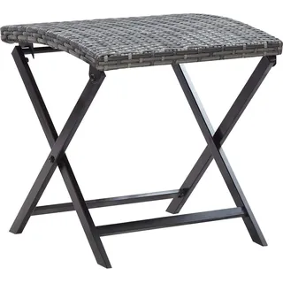 vidaXL Hocker Kunststoff 44 x 40 x 44 cm Grau
