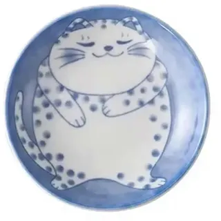 Keramik-saucenteller, Cartoon-katzenmotiv, Sushi-teller, A