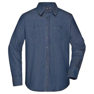 Men's Denim Shirt Trendiges Jeanshemd blau, Gr. M