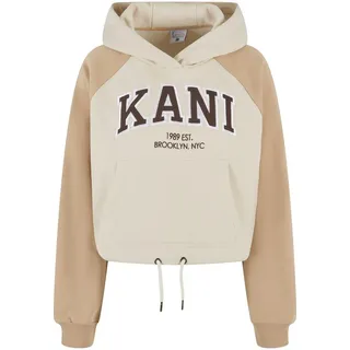 Karl Kani Kapuzensweatshirt Karl Kani Damen KW224-005-2 KK Serif Crop Raglan Hoodie (1-tlg) XL (46/48)