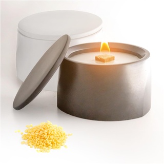 BETOLZ® CLARUS Design Kerzenfresser für Kerzenreste verwerten/Dauerkerze/Schmelzlicht Outdoor für Wachsreste mit Dauerdocht