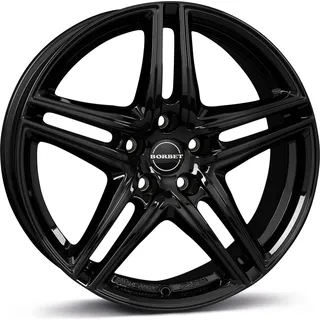 Borbet XR 6,5 x 16 5 x 112 ET22 Schwarz Glänzend