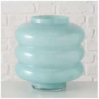 Boltze Vase "Milan" in Türkis - (H)18 x Ø 18 cm