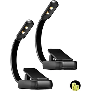 Leselampe – Nachttischlampe – Led-leselampe Mit Klemme – Mit Aaa-batterie – 3 Farben Und Stufenloses Dimmen – Tragbar Und Ultraleicht