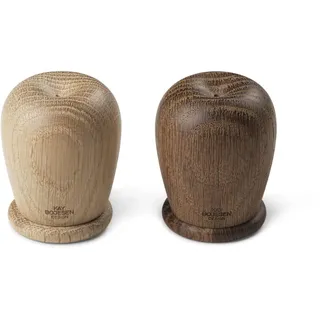 Kay Bojesen Salz- und Pfefferstreuer-Set H6 cm Menageri organische Form, Holz