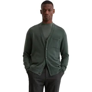 Marc O'Polo Strickjacke regular fit aus weicher Merinowolle grün L (50)