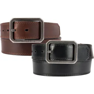 Carhartt Leder, Wende-Gürtel - Dunkelbraun/Schwarz - W38