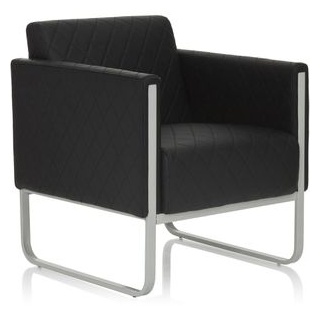 hJh-OFFICE Sessel ARUBA STEP, 713300, Loungesessel, Kunstleder, schwarz