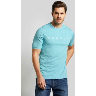 T-Shirt, mit modischen Kontraststreifen am Kragen, Gr. 4XL, aqua, , 98891558-4XL