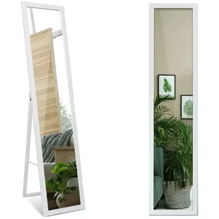 Tulup Standspiegel 36 x 156 cm Weiß