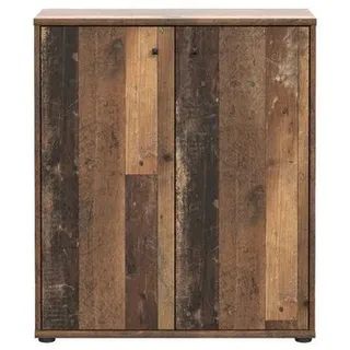 freiraum Kommode TEMPRA2, 2 Türen, 2 Böden, Old-Wood Vintage Dekor - 73,7x85,5x34,8cm (BxHxT)