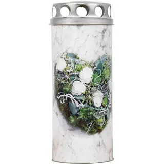 Jeka Grablicht Paperlight Herz Rosen 45 h weiß