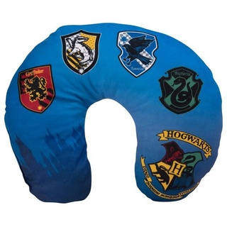 United Labels® Dekokissen Harry Potter - Reise Nackenkissen - Wappen blau