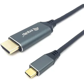 Equip USB-C-zu-HDMI-Kabel M/M 2,0 m Schwarz
