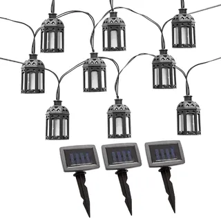 Nowa Lichterkette Kunststoff L 200 cm 30x LED warmweiß schwarz