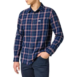 Wrangler - Hemd Herren - Regular Fit - Ls Shirt - Oxford Blue - S