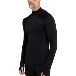 Dovre Wool Zip Single Jersey Schwarz Wolle X-Large Herren