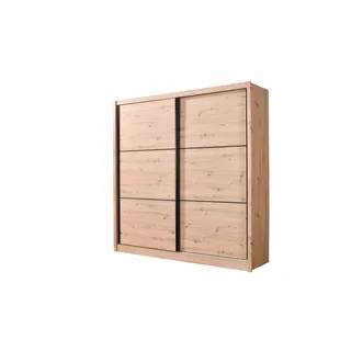 Home Affaire Schwebetürenschrank Navara 213,5 x 215,5 x 61 cm Beige/Braun