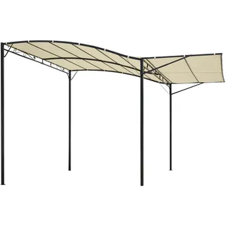 Outsunny Gartenpavillon 3 x 2,5 m Weiß/Schwarz