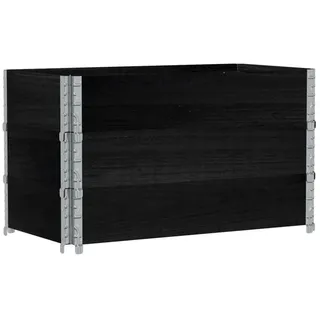 vidaXL Pflanzkasten 100 x 50 x 60,5 cm Schwarz