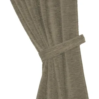 Wirth Raffhalter Thermo-Chenille 288g/m2, Gardinen, (2-tlg), 2-er Set beige 60 cm x 6 cm