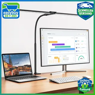 EppieBasic Schreibtischlampe Schwarz