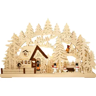 Ratags 3D-Schwibbogen groß, Winterlandschaft