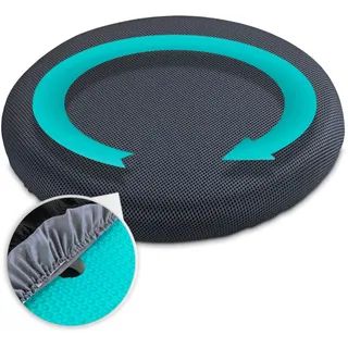 Maximex Gel Drehkissen Mod. Komfort 360° drehbares ergonomisches Kissen mit Aussparung für druckentlastenden Sitzkomfort Rückenschonung Maße und Farbe am Ende