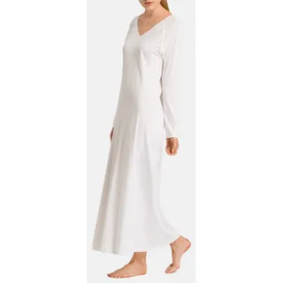 Hanro Nachthemd Pure Essence (1-tlg) Nachthemd Langarm - Baumwolle - weiß XL
