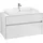 Waschbeckenunterschrank 100 x 55 cm Glossy White