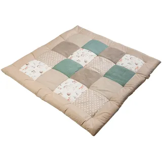 ULLENBOOM Krabbeldecke & Laufgittereinlage 100 x cm Waffelpiqué/Cord,