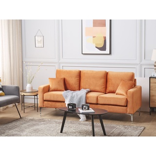 3-Sitzer Sofa Samtstoff orange GAVLE