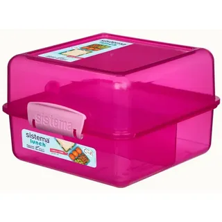 sistema Lunchbox Sistema 1,4L Lunch Cube - Pink