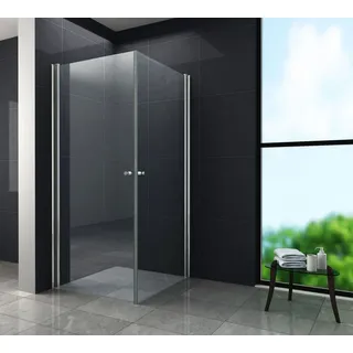 GD Duschkabine Spa Walk-In-Dusche 100 x 195 cm Gold Sicherheitsglas 3010